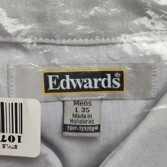 Edwards Men's Easy Care Long Sleeve Oxford Shirt, Style 1077 L35 - Picture 4 of 6